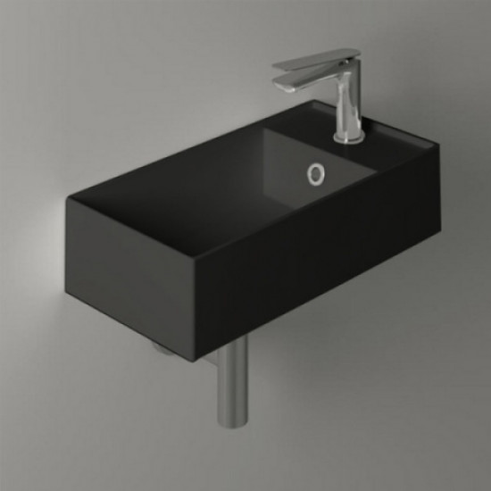 Раковина Simas Agile 50 см подвесная, черный матовый AG50 nero matt*1