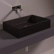 Раковина Simas Agile 60 см без отверстий под смеситель, черный матовый AG60 nero matt