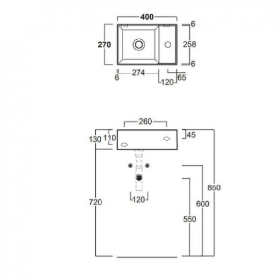 Раковина Simas Agile 40 см белая AG40 bi*1