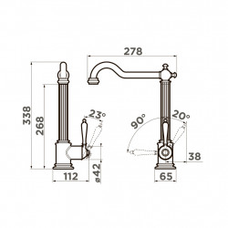 Кухонный смеситель OMOIKIRI TOSHIMA