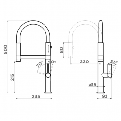 Кухонный смеситель OMOIKIRI OSAKA