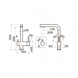 Cмеситель OMOIKIRI Nagano-P