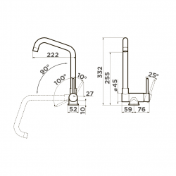 Кухонный смеситель OMOIKIRI MORI