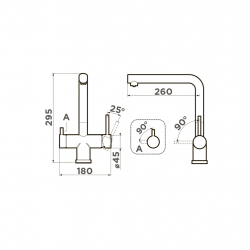 Кухонный смеситель OMOIKIRI TAKAMATSU