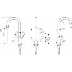 Кухонный смеситель OMOIKIRI AKITA
