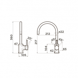 Кухонный смеситель OMOIKIRI WAKAYAMA