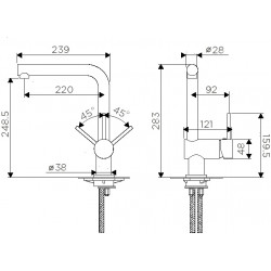 Кухонный смеситель OMOIKIRI TANIGAWA
