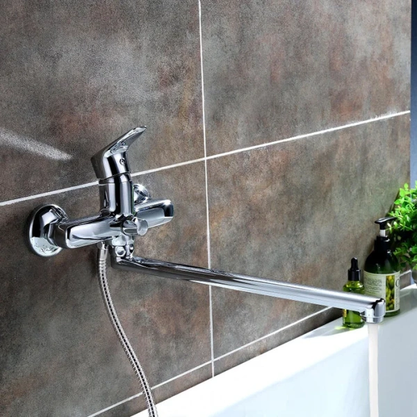 Смеситель для ванны IDDIS Zodiac с длинным изливом ZODSBL2i10WA