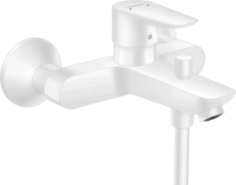 Смеситель для ванны Hansgrohe Talis E однорычажный, белый матовый 71740700
